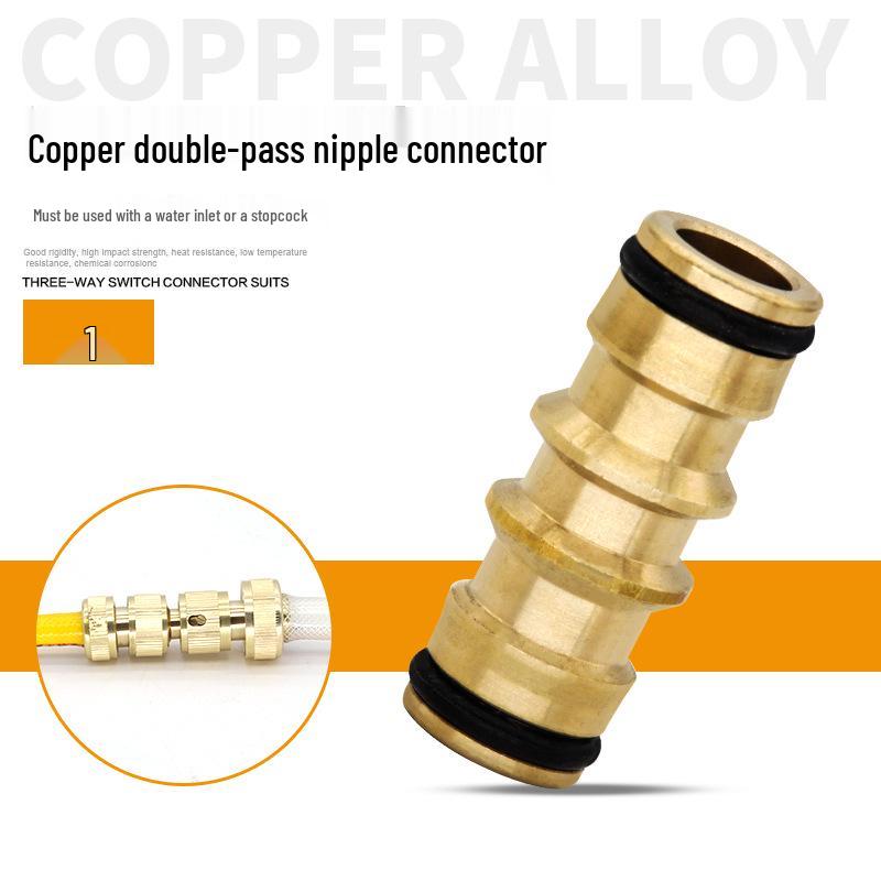 

Полностью медный двойной ниппель для ремонта и удлинения водопроводной трубы