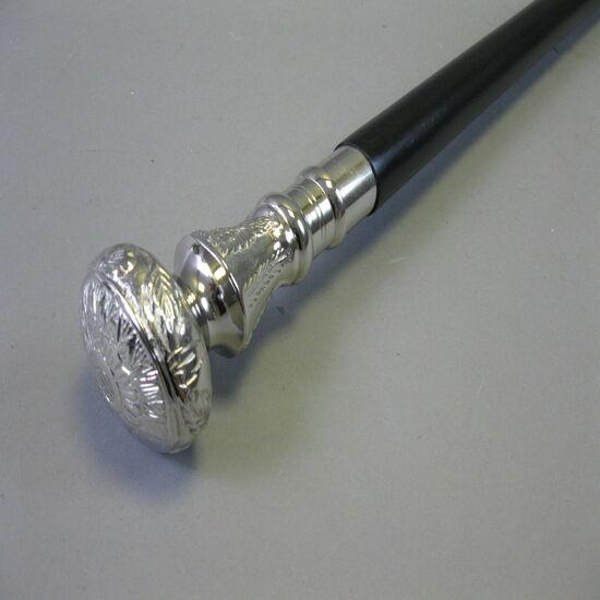 Designer Walking Cane Wooden Walking Stick Silver Brass Handle Knob Gift
