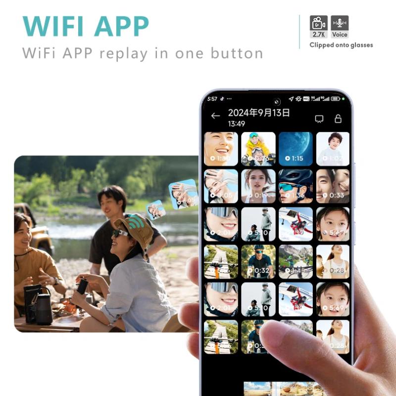 High-definition Wearable Glasses-style Camera, Outdoor Sports Camera, Portable Life Recorder