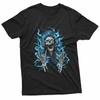 Y2K Gothic Emo Skull Electric Skeleton Dj Headphones T-Shirt