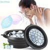 Portable Silicone Foldable Face Ice Bath Bowl Facials Wash Basin