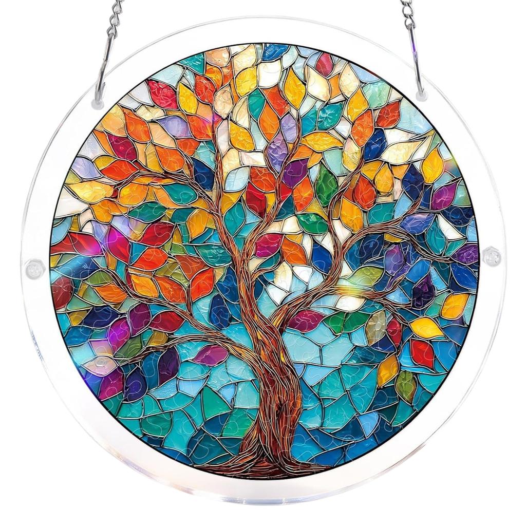 Acrylic Puzzles Toy Double Sided Sun Catcher Acrylic Puzzles DIY Creative Jigsaw Puzzle Pendant for Women Men Mom Birthday Gift