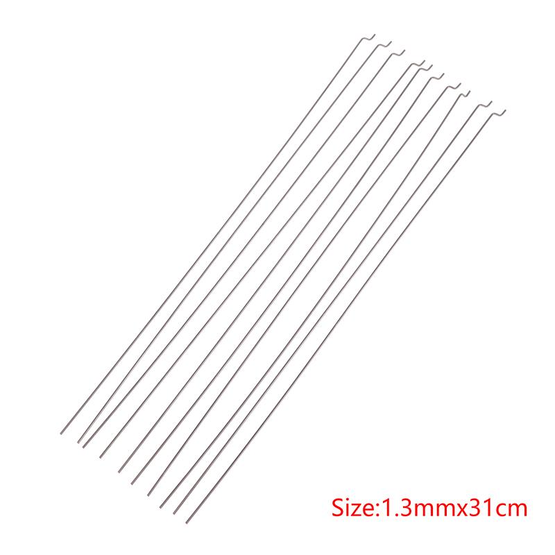 10Pcs Z-Type Servo Pull Rod Diameter 1.3Mm Length 27/31Cm Steel Wire Angle Control Lever For Rc Airplane