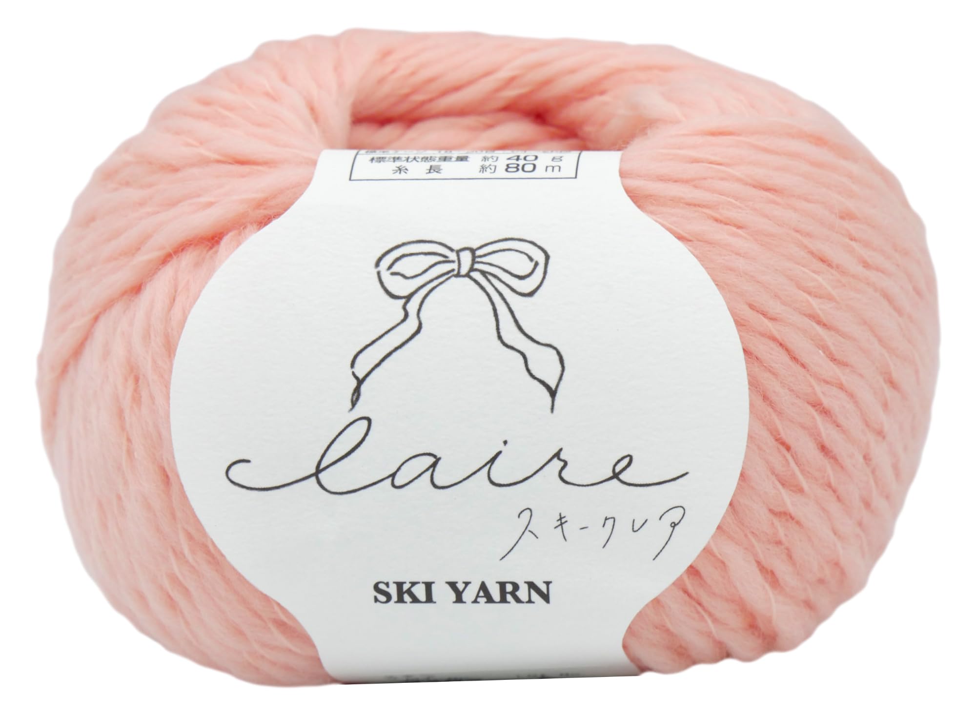 

Motohiro SKI YARN Ski Clear Extra Thick Color 6402 Pink Made in Japan 40g Pack of 5 Approx. (80m)