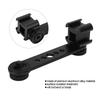 Triple Cold Shoe Extension Bracket Aluminium Alloy Microphone Stand Mount Adapter for Tripod Monopod Stabilizer