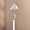 Transparent Keychain Cute Wind Chime Pendant Keyring Mobile Phone Lanyard Kawaii Bag Decorative Accessories Home Decorations