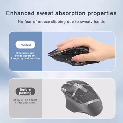 Fare Kavrama Bandı Kaykay Çıkartması Kaymaz Emici Ter Fare Kaymaz Çıkartma Logitech G602 İçin