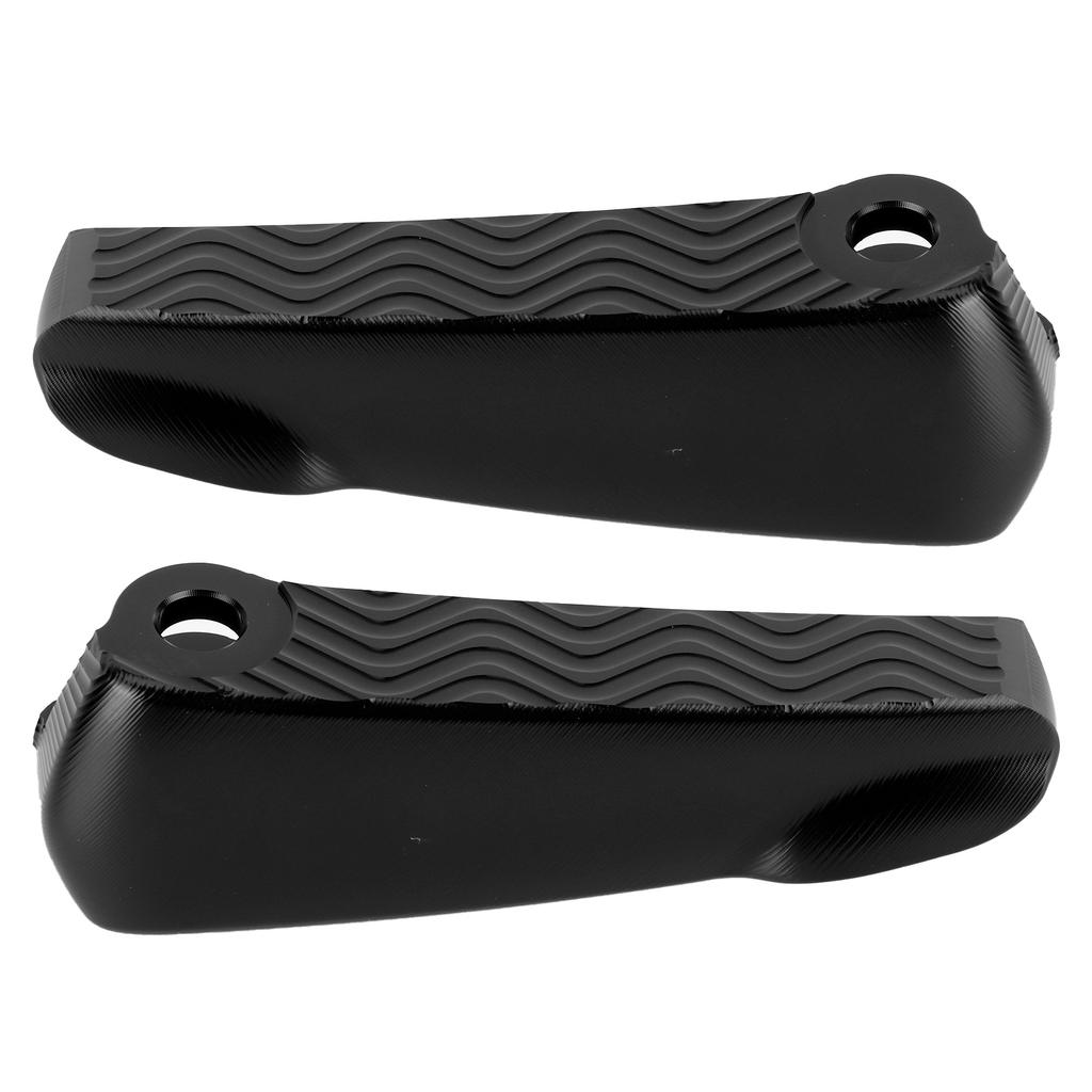 Pair Rear Foot Pegs Pedal Pad Motorcycle Folding Footrest Fit for Vespa GT GTS GTVBlack