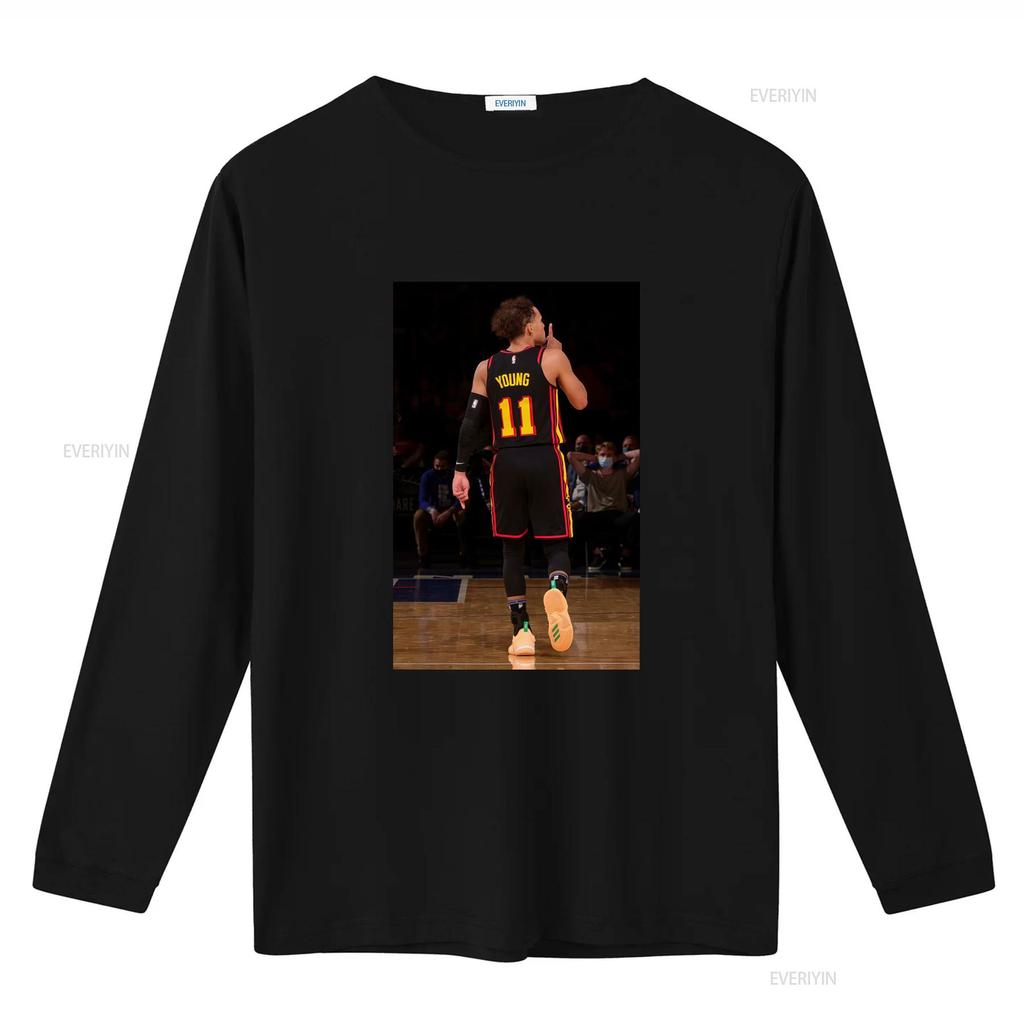 Trae Young Ššš Vintage Tričko Basketbalový Fanoušek Retro Sportovní Design vintage Vypraný Měkký Pružný Pohodlný móda