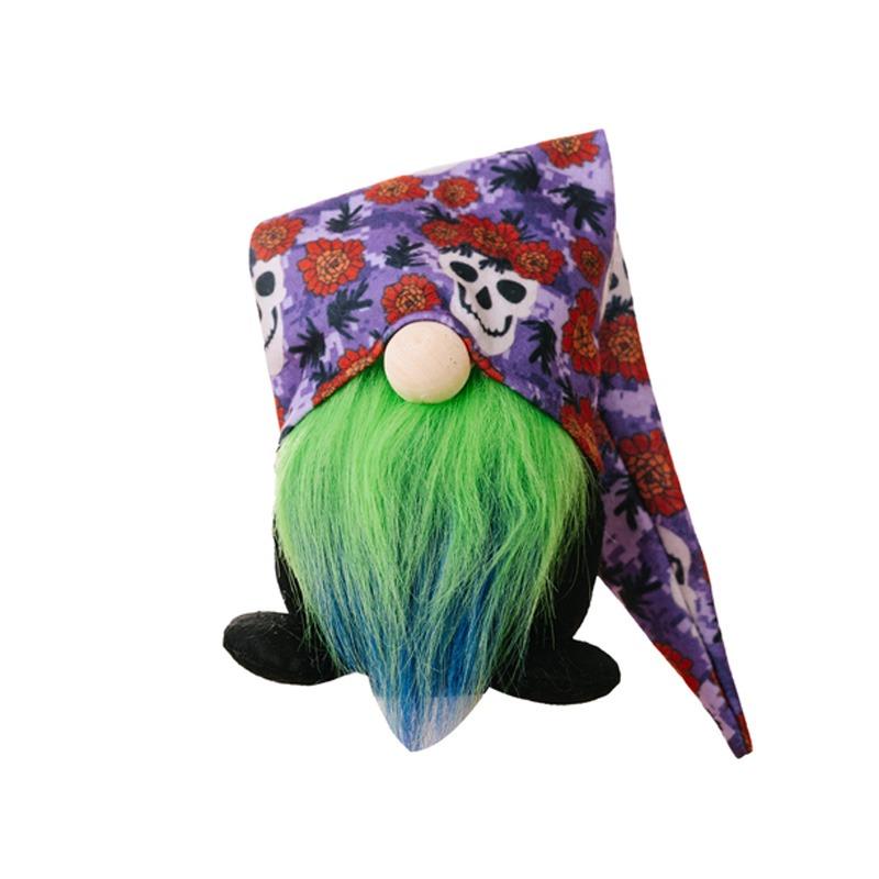 Halloween Faceless Gnome Plyšová panenka Trpasličí dekorace Festival duchů Tištěný ornament na panenku