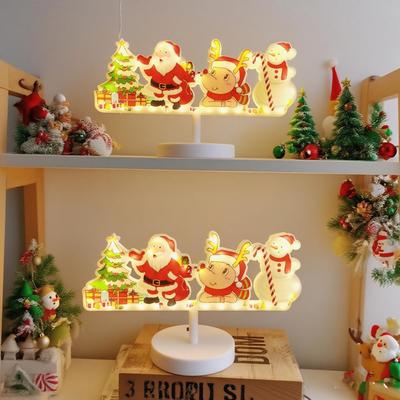 LED Christmas Night Light Ornament - Holiday Decoration for Bedroom and Party Ambiance