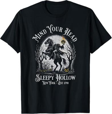 Vintage Mind Your Head Sleepy Hollow Hoofdloze Ruiter Unisex T-shirt Unisex T-shirt