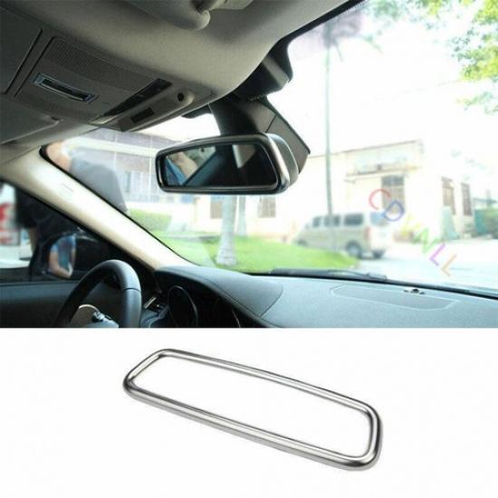 For BMW X1 E84 2012-2015 ABS Silver Interior Rearview Mirror Frame Cover Trim