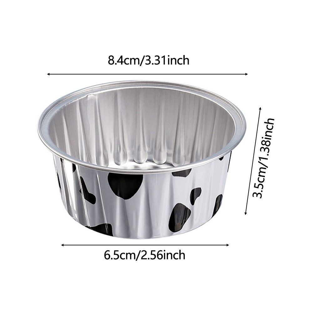 10pcs Small Baking Pudding Cake Mold Cake Tool Tinfoil Box Gifts Tray Tinfoil Cups