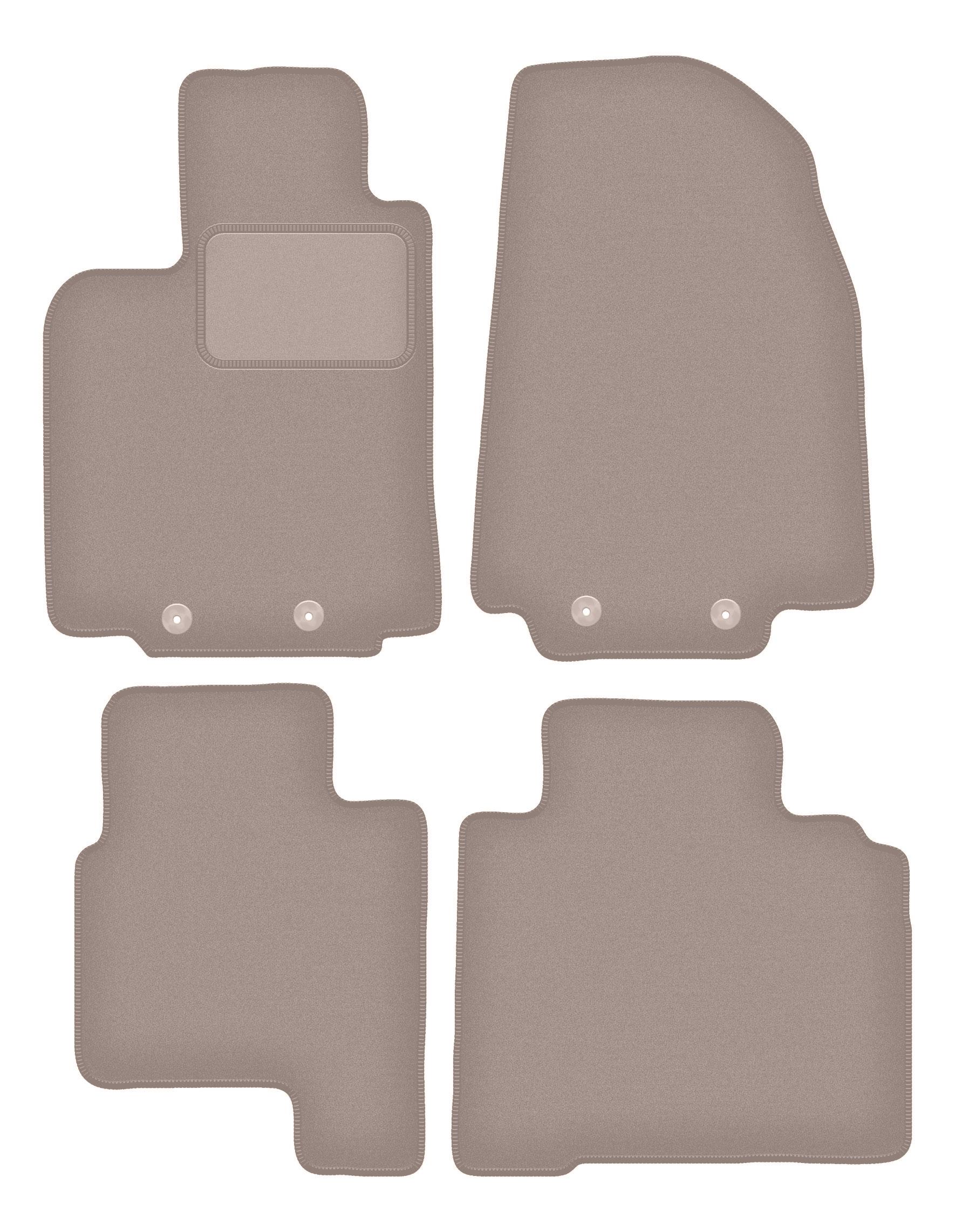 Beige velours vloermatten voor: Mazda CX-9 I SUV (2006-2015)
