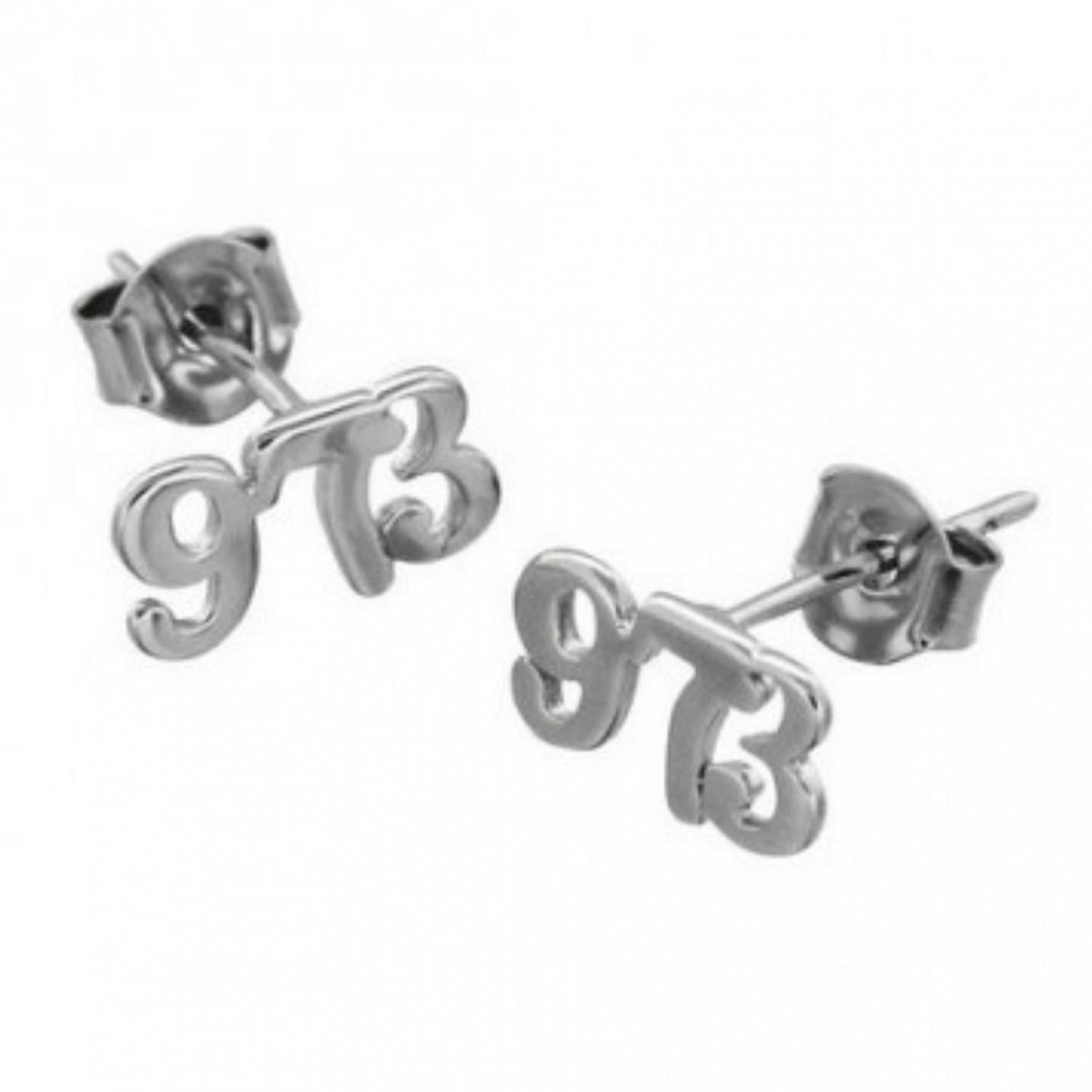 Boucles d'oreilles 973 97-3 97 - 3 Guyane française en argent