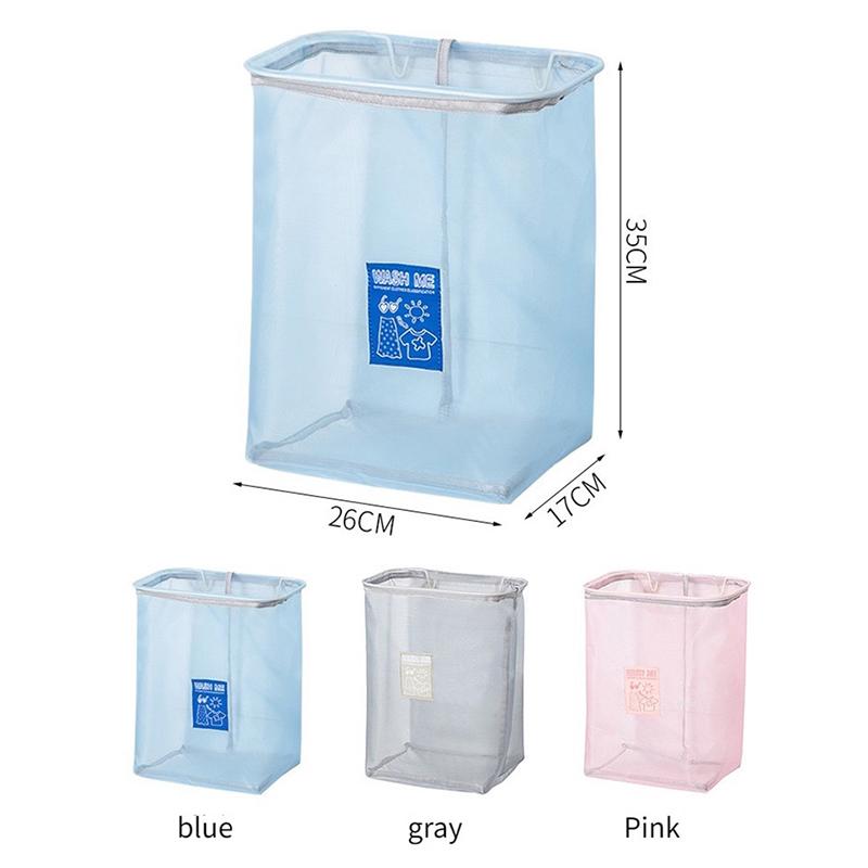 Foldable Wall Mounted Laundry Basket Dirty Clothes Storage Basket Toy Dust Bucket Home Laundry Hamper Dirty Clothes Storage Bag