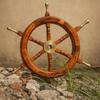Wooden Ship Wheel Nautical Decor  Maritime Wall Art  Pirate Boat Steering Wheel