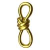 Knot Carabiner Keychain with Safety Mechanism Rustproof High Durability Twist Knot Clasp Bag Charm Keychain Accessories