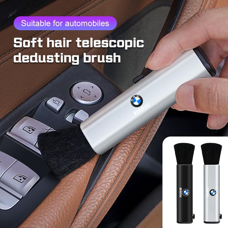 FA5Car lnterior Retractable Cleaning Soft Brush Dust Removal Tools For BMW X1X3 X5 X6 X7 1 3 5 7 Series E70 E87 E90 F40 F48 G20 G30
