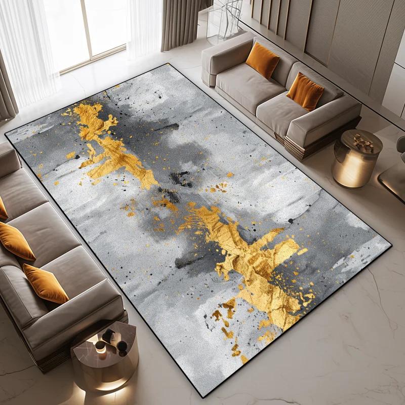 Nordic Ink Splash Abstract Carpets Living Room Large Area Home Decoration Bedroom Rugs Non-slip Coffee Tables Balcony Foor Mats