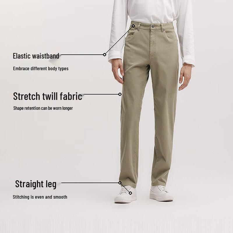 Semir Men's 2025 Spring Straight-Leg Comfort Casual Pants