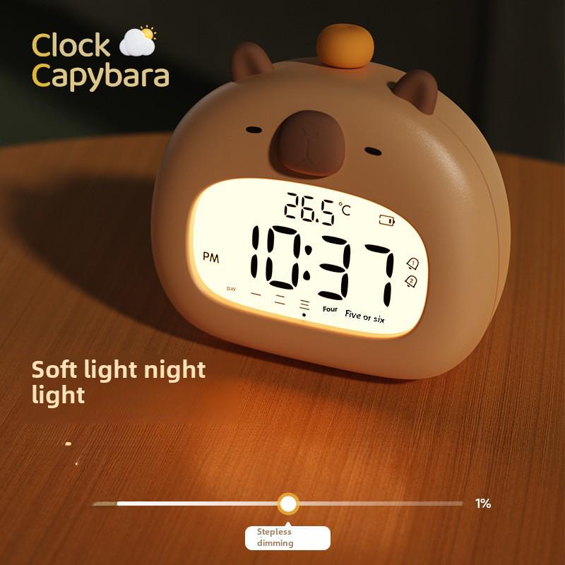 Children's USB Smart Alarm Clock - Capybara Design