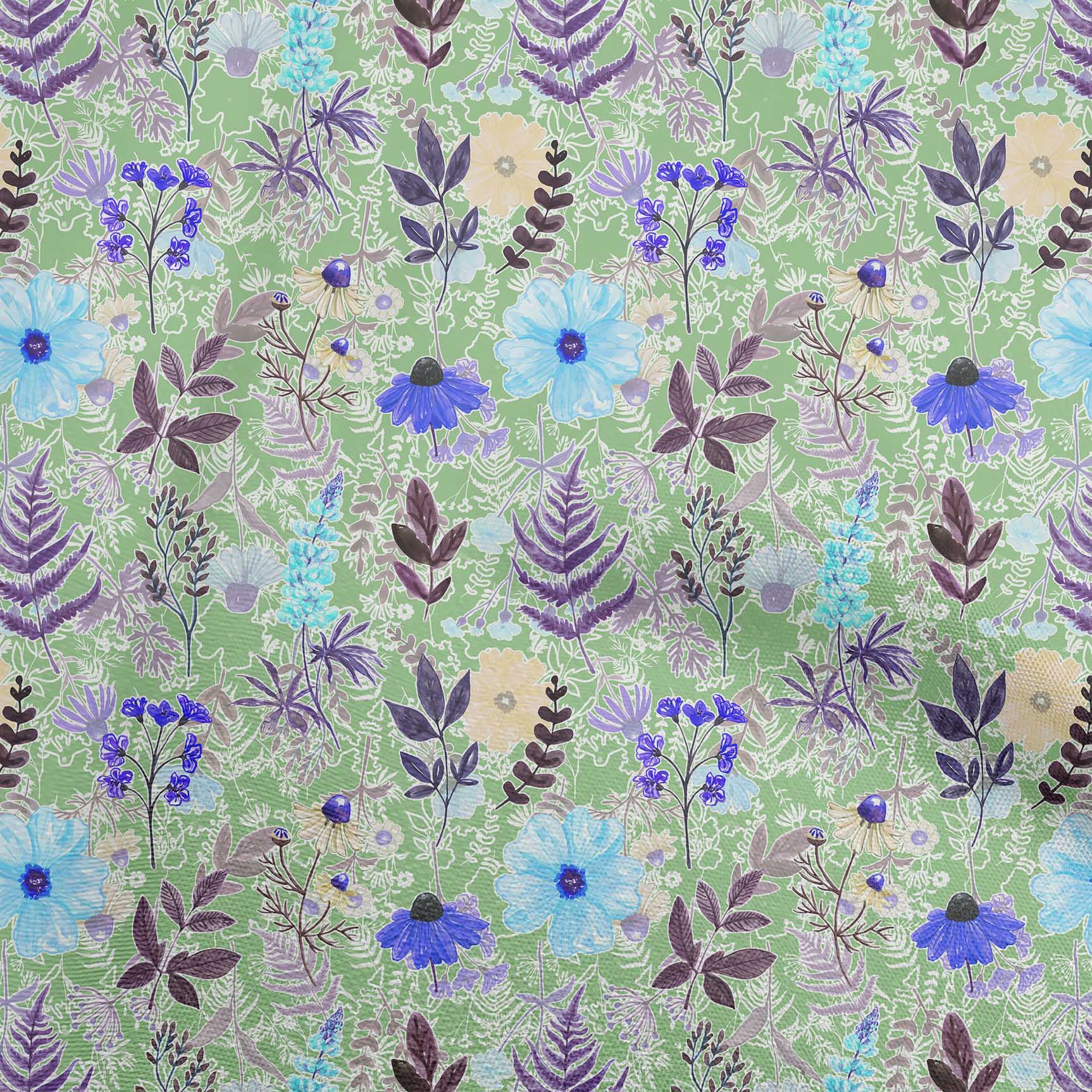 

OneOone Cotton Flex Dusty Green Fabric Квіткові швейні ремісничі проекти Друк на тканині 40 дюймів 42 Inch Wide - Viscose Chiffon зелений