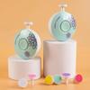 (Without Battery) 3pcs Electric Baby Nail Trimmer Kid Nail Polisher Tool Infant Manicure Scissors Baby Hygiene Kit Baby Nail Clipper Christmas