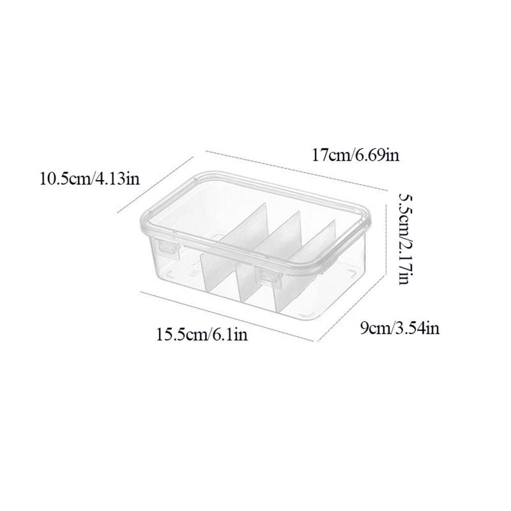 Transparent Cable Storage Containers Dustproof For Data And Charging Cords Storage Box Multifunctional Home Supplies Organizer