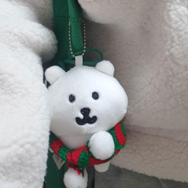 Muffler Christmas Bear Joking Bear Animal Doll Keychain