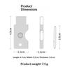 Metal Protective Case For Yubikey 5C Nfc Drop-Proof Security Key Cover Shell With Chain Durable Metal Housing For Travel Office