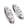 2 Sets Boat Folding Cleat 316 Stainless Steel   Up Dock Cleats with Back Plates and Screws for Kayak Yacht Pontoon