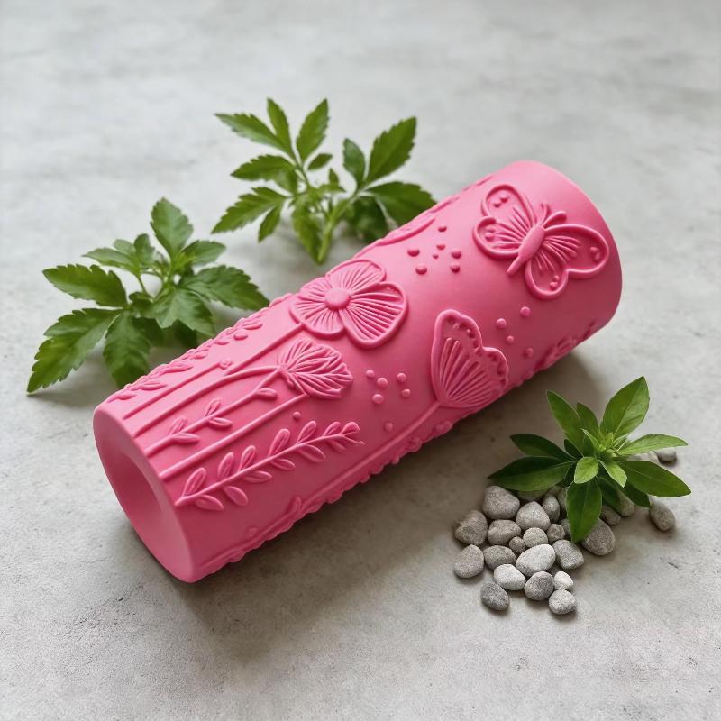 Floral Butterfly Texture Polymer Clay Roller Ceramic Seamless Escape Tool For DIY Creative Making Mold
