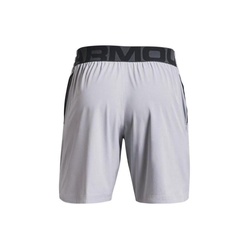 Under Armour Woven Series Logo Print Solid Color Sports Shorts Men Shorts Gray 1362289-011