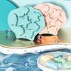 2 Piece Easy To Release Ocean Theme Baking Mold Food Grade Silicone Ice Cube Trays Soap