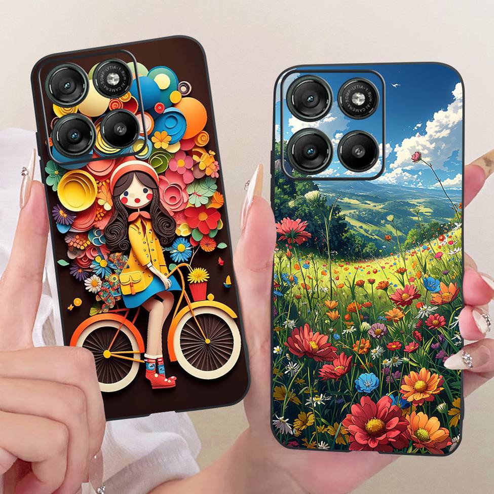 For Moto G57 Power 5G Case Cover Fashion Butterfly Cute Cool Painted Soft Phone Casing For Motorola Moto G57 Power 5G Bumper