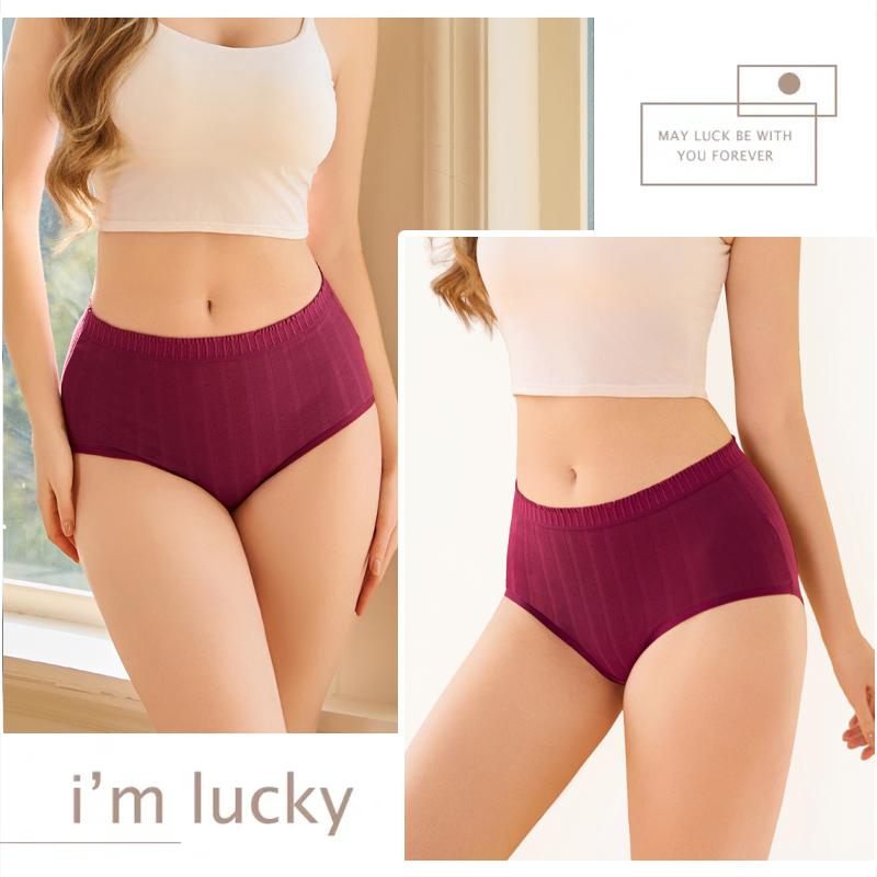 3Pcs/Set Women S-3XL Seamless Cotton High Rise Briefs Solid Color Stripe High Quality Panties Female Cozy Big Size Sexy Lingerie