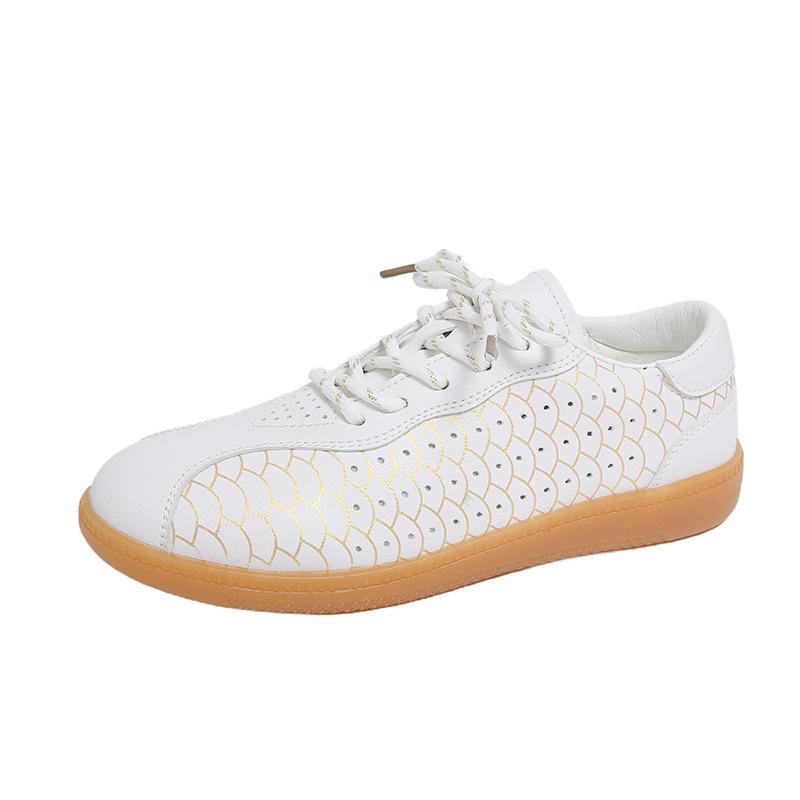 Large size beef tendon sole training shoes spring and summer new casual flat bottom light sports shoes