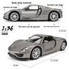 Simulation 1/36 Maßstab Porsche 918 Supersportwagen Legierungsmodell Sammlung Miniaturauto Heimdekoration Spielzeugfahrzeug Kinder Junge Geschenk