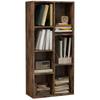 Seven-Cube Bookcase - Rustic Brown Wood Effect