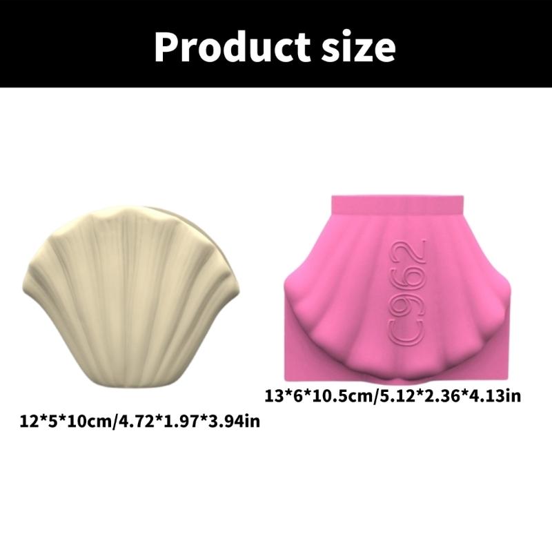 Silicone Mould Shell Shape Suitable for Succulent Plant Pots Concrete Casting Resin Planter Vase Pen Holder Crafting
