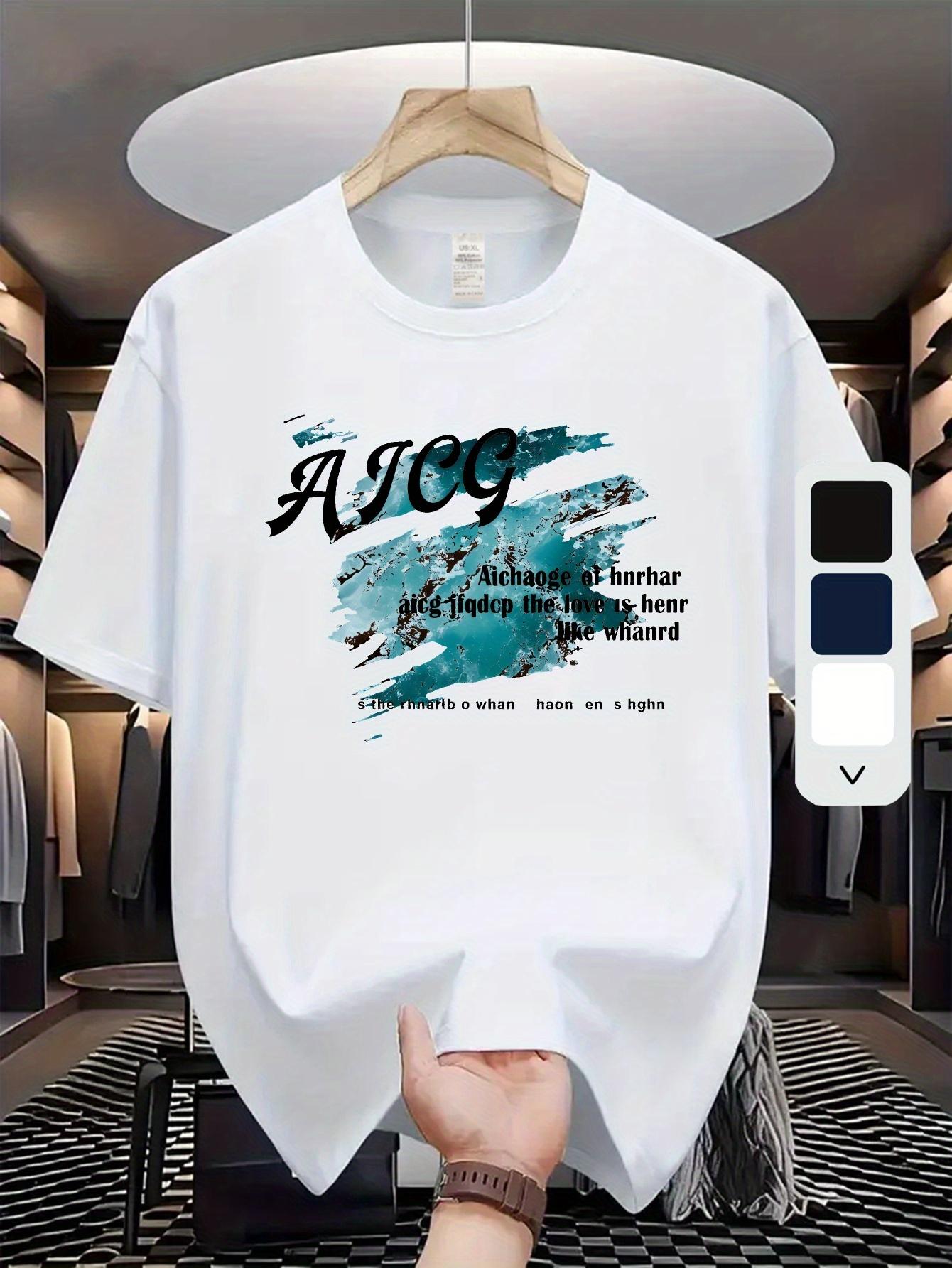 701 Cotton Blend T-shirt - Summer Casual Sports Tee with Micro-Stretch Knit Fabric XXXL