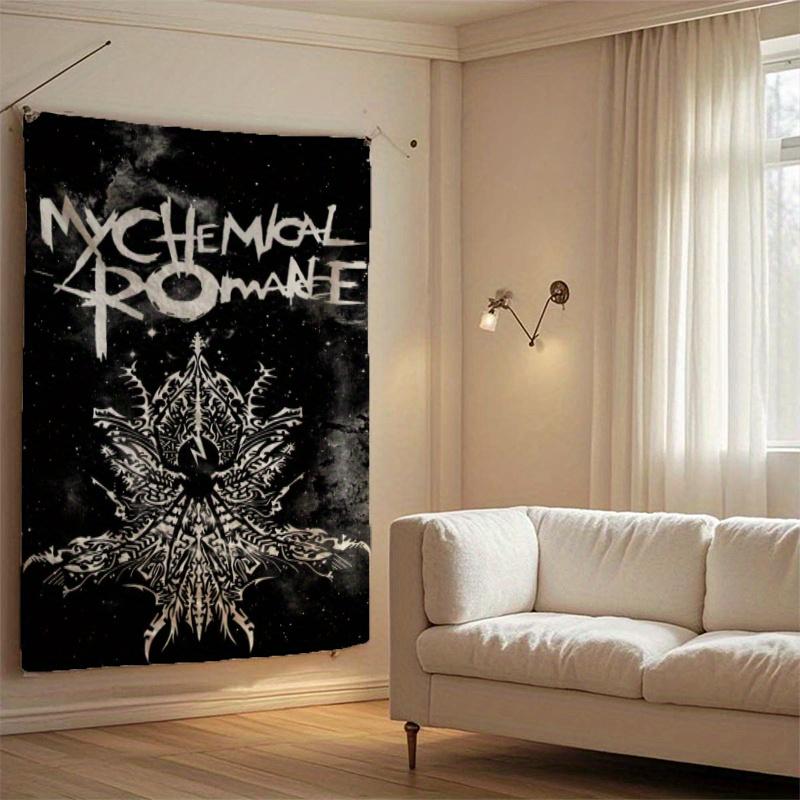1 Item My Chemical Romance Tapestry Banner Polyester Peach Leather Wall Hanging Room Bar Party Woven Decoration Poster