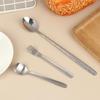 Outdoor Stainless Steel Fork Spoon Salad Spoon Cake Fruit Fork Western Fork Tableware For Home School And Restaurant