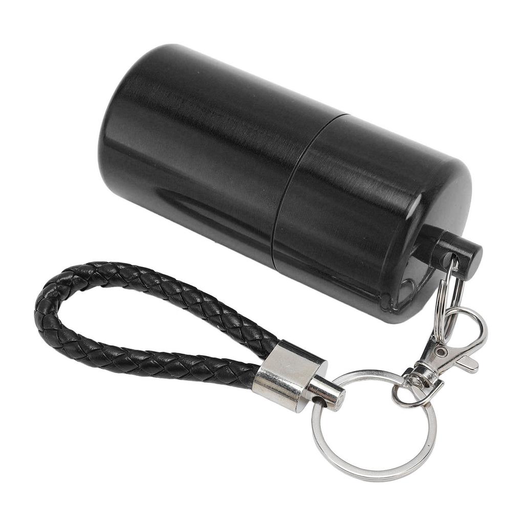 Metall-Aufbewahrungsrohr Flaschenbehälter mit Deckel Schlüsselanhänger Luftdicht Aluminium Wasserdicht für Outdoor-Campingausflug