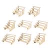 Wood Display Riser Cupcake Stand Decorative Figure Display Stand Perfume Organizer for Figures Jewelry Desserts Show Vendor
