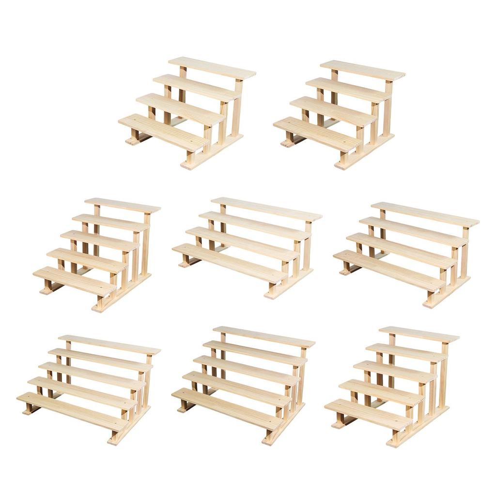 Wood Display Riser Cupcake Stand Decorative Figure Display Stand Perfume Organizer for Figures Jewelry Desserts Show Vendor