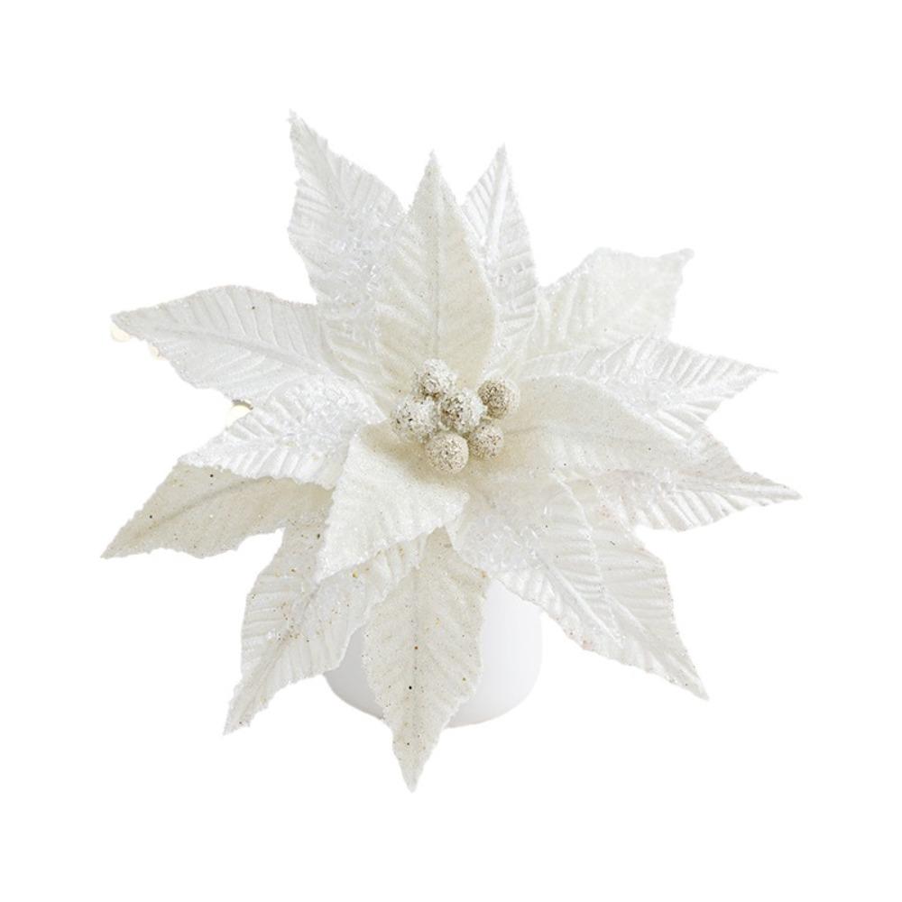 Realistic Simulated Flower Luxurious Artificial Flower Xmas Tree Ornaments  Christmas Decoration