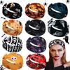 Elastic Non Slip Halloween Headbands Hair Accessories Bulk Pumpkin Pattern Halloween Hairband for Women Girl
